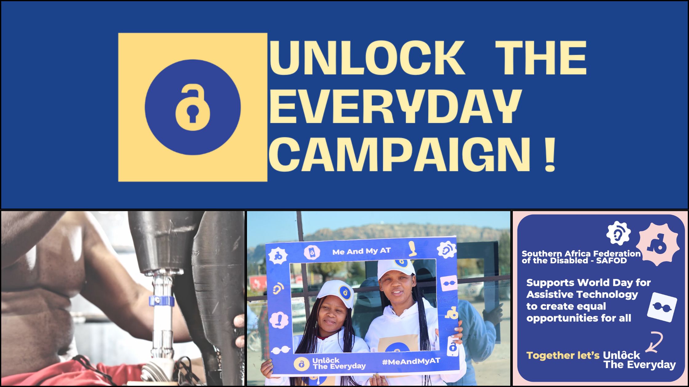 Unlock The Everyday — World Assistive Technology Awareness Campaign across Southern Africa.