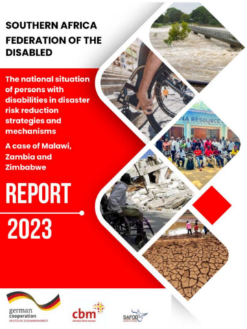 Disability-Inclusive DRR Baseline Study cover