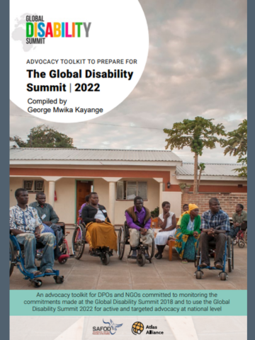 Global Disability Summit 2022 Advocacy Toolkit cover