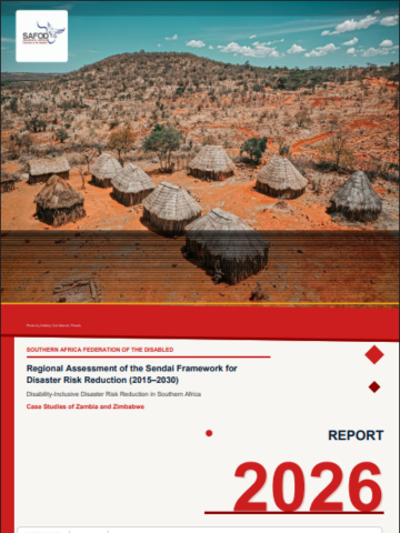 Sendai Framework DiDRR Regional Assessment 2026 cover