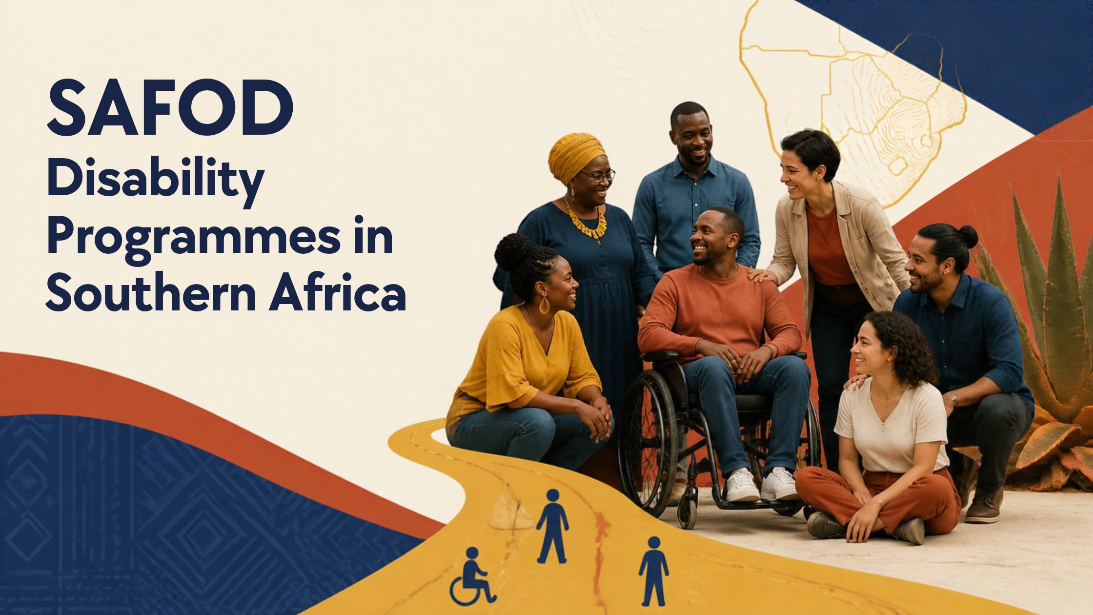 Banner for the SAFOD disability programmes in Southern Africa